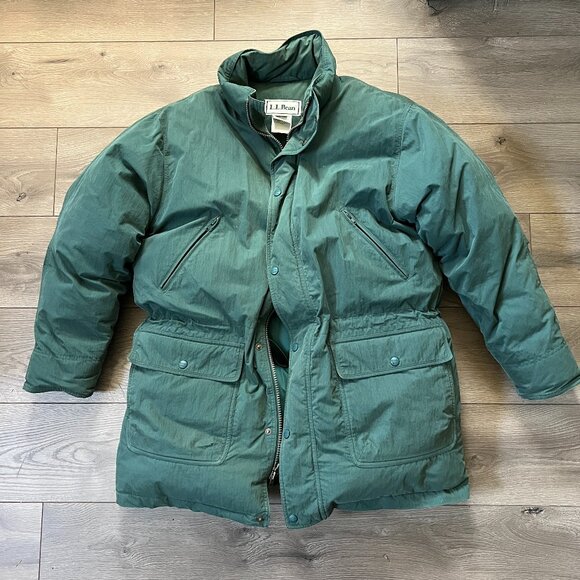 L.L. Bean Other - Vintage LL Bean Mens Large Goose Down Puffer Parka Jacket Tall Mid Length Winter